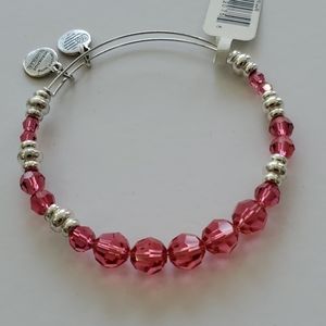Alex and Ani Pink Rogue Swarovski Crystal Brac